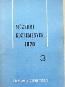 Múzeumi Közlemények 1970/3. [antikvár]