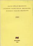 Cserbák András - Magyar néprajzi bibliográfia 1989 [antikvár]