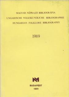 Cserbák András - Magyar néprajzi bibliográfia 1989 [antikvár]