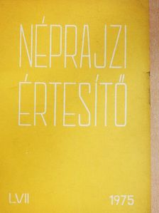 Gáborján Alice - Néprajzi értesítő LVII. [antikvár]