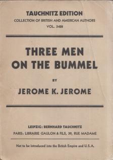 Jerome K. Jerome - Three Men on the Bummel [antikvár]