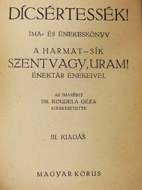 Dícsértessék! [antikvár]