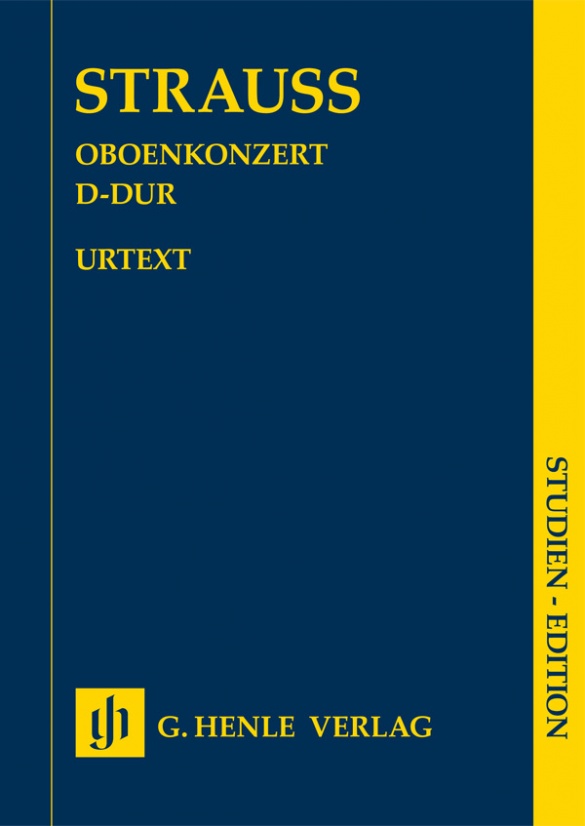 STRAUSS RICHARD - OBOENKONZERT D-DUR, STUDIEN EDITION
