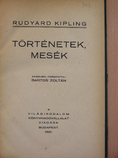 Rudyard Kipling - Történetek, mesék [antikvár]