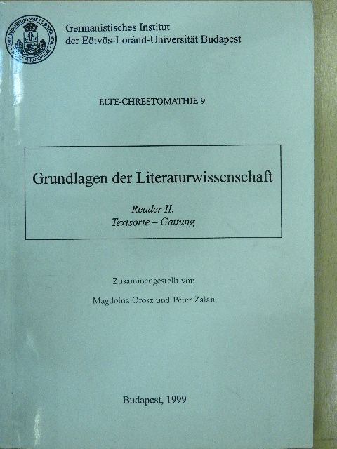 Jurij M. Lotman - Grundlagen der Literaturwissenschaft [antikvár]