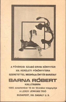 Meghívó Barna Róbert kiállítására [antikvár]