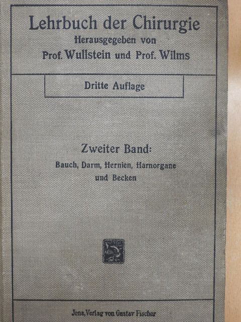 Prof. Klapp - Lehrbuch der Chirurgie II. [antikvár]