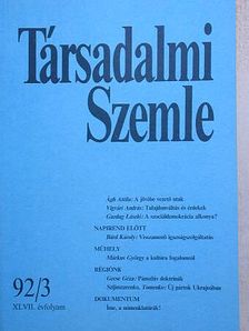 Ágh Attila - Társadalmi Szemle 1992. március [antikvár]