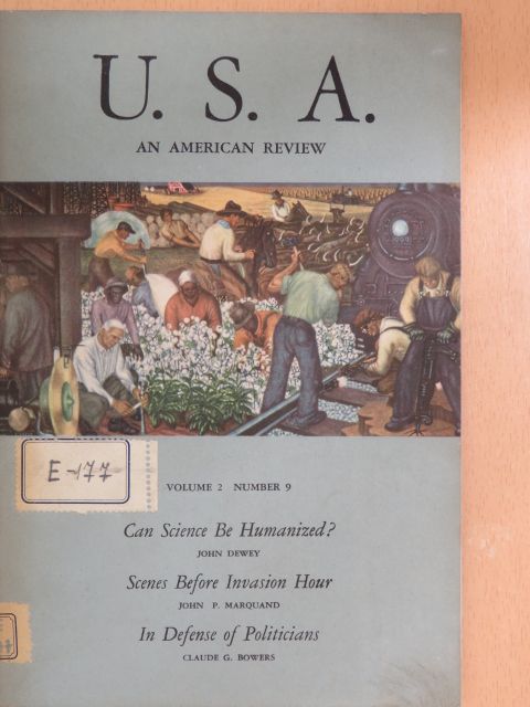 Claude G. Bowers - U.S.A. Volume 2 Number 9 [antikvár]