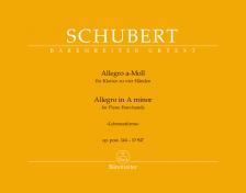 Franz Schubert - ALLEGRO A-MOLL FÜR KLAVIER ZU VIER HÄNDEN