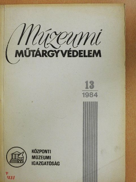 Múzeumi műtárgyvédelem 1984/13. [antikvár]