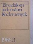 Békés Zoltán - Társadalomtudományi Közlemények 1986/3. [antikvár]