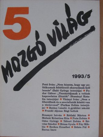 Baló György - Mozgó Világ 1993. május [antikvár]