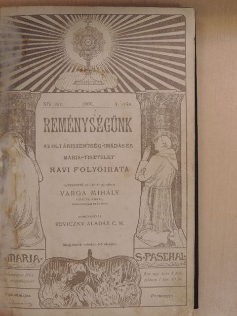 Bosco János - Reménységünk 1909. január-december [antikvár]