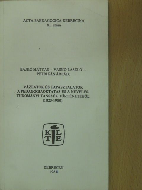 Bajkó Mátyás - Vázlatok és tapasztalatok (dedikált példány) [antikvár]