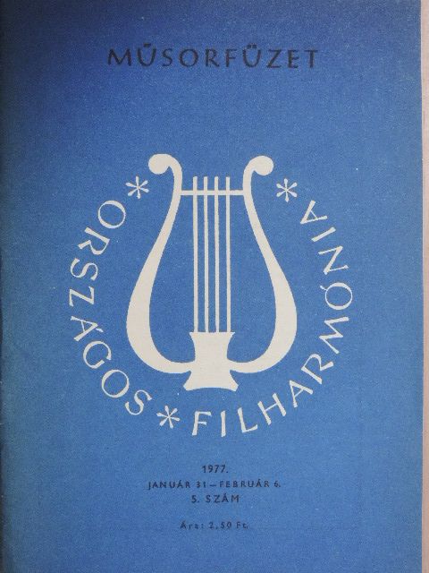 Országos Filharmónia Műsorfüzet 1977/5. [antikvár]