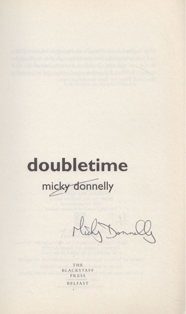 DONNELLY, MICKY - Doubletime (Aláírt) [antikvár]