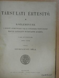 Ifj. Zichy János gróf - Társulati Értesítő 1892-1894. (nem teljes évfolyamok) [antikvár]
