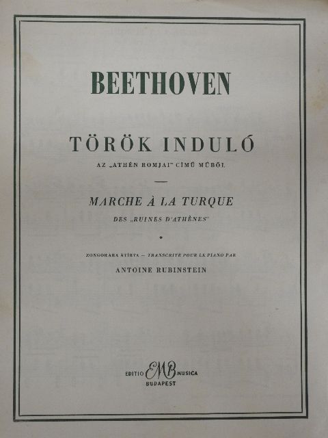 Antoine Rubinstein - Török induló [antikvár]