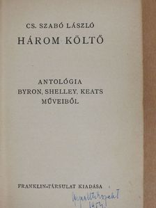 Byron - Három költő [antikvár]