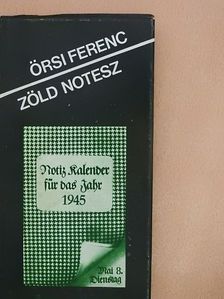Örsi Ferenc - Zöld notesz [antikvár]