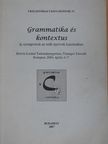 Balicza Klára - Grammatika és kontextus [antikvár]