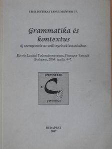 Balicza Klára - Grammatika és kontextus [antikvár]