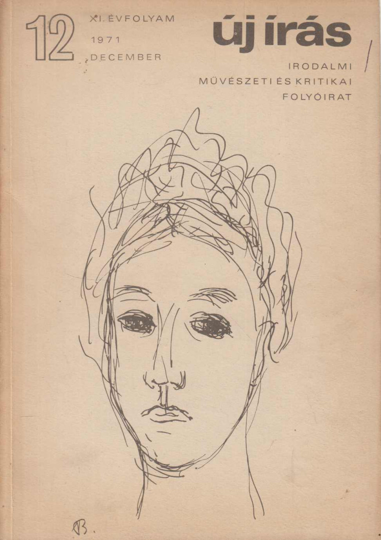 Jovánovics Miklós - Új írás 12. XI. évfolyam 1971. december [antikvár]