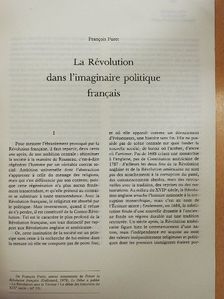 Francois Furet - La Révolution dans l'imaginaire politique francais [antikvár]