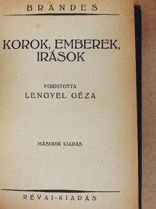 Brandes - Korok, emberek, írások [antikvár]