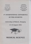 Lehoczky László, Kalmár László - 3rd International Conference  of PDH Students: Medical Science [antikvár]