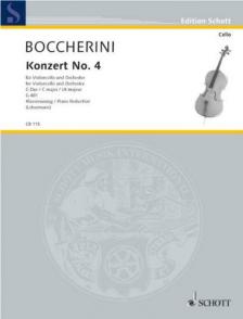 BOCCHERINI - CONCERTO NO.4 FÜR VIOLONCELLO UND ORCHESTER C-DUR G 481, KLAVIERAUSZUG