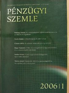 Ádám Török-Balázs - Pénzügyi szemle/Public Finance Quarterly 2006/1. [antikvár]