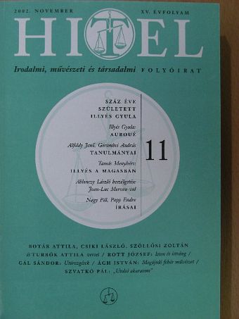 Ágh István - Hitel 2002. november [antikvár]