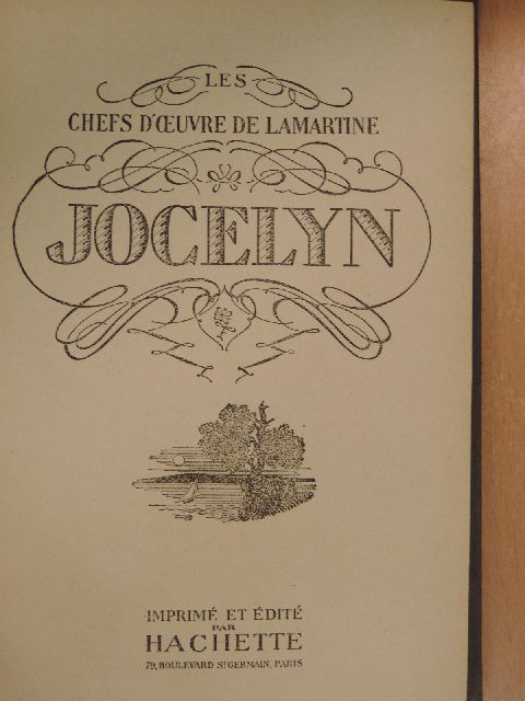 Alphonse de Lamartine - Jocelyn [antikvár]