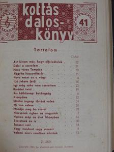 Hajnal István - Kottás daloskönyv 1964-1965 (vegyes számok) (10 db) [antikvár]