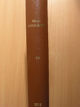 Benkő István - Kémiai Közlemények 1975/1-4. [antikvár]