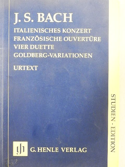 Johann Sebastian Bach - Italienisches Konzert, Französische Ouverture, Vier Duette, Goldberg-Variationen [antikvár]