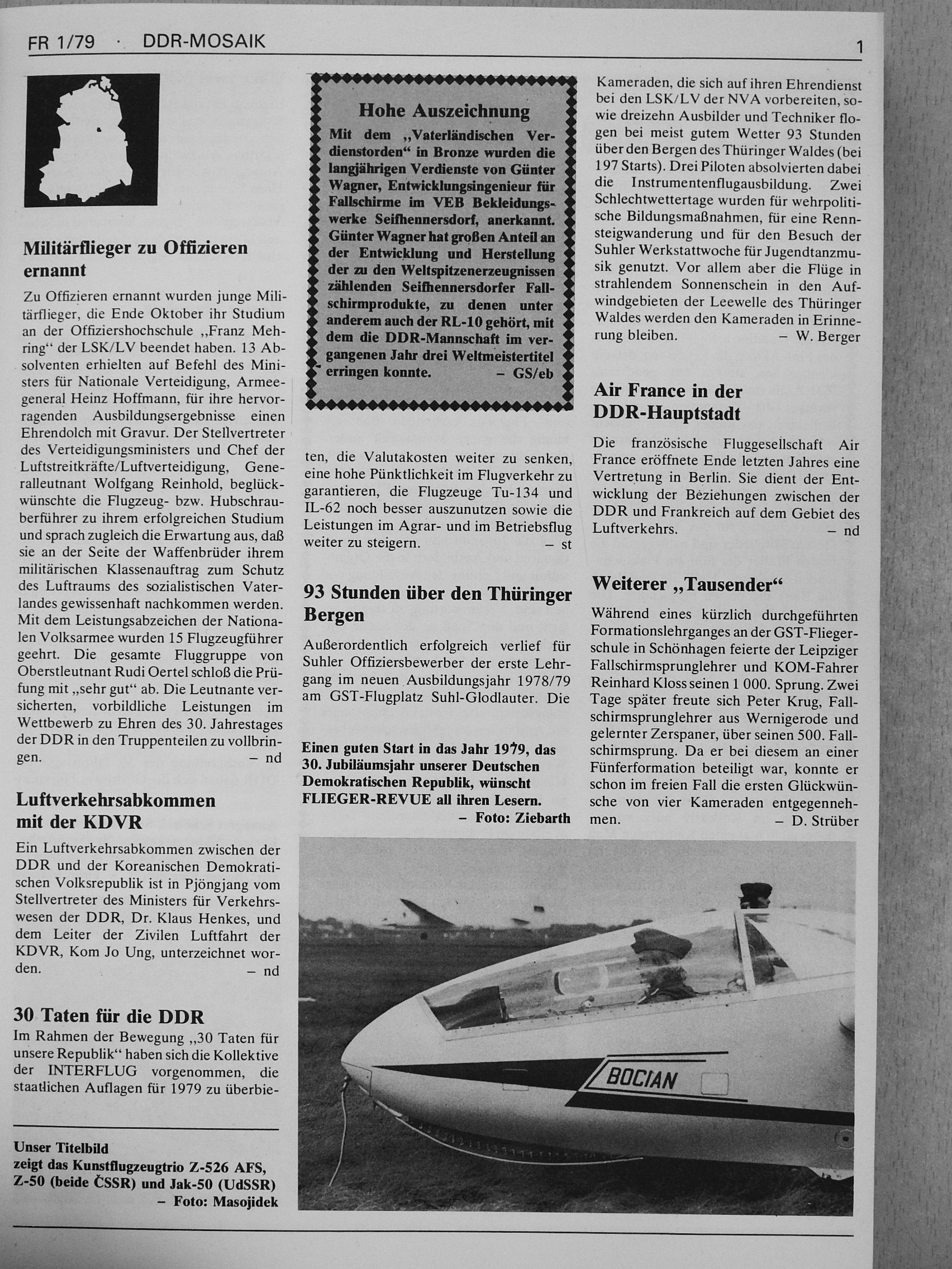 Andreas Glasow - Flieger-Revue 1979/1-12 [antikvár]