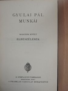 Gyulai Pál - Gyulai Pál munkái II.  [antikvár]