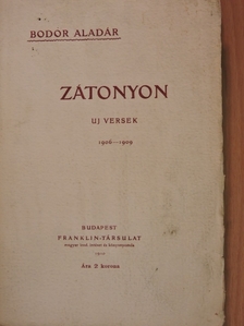 Bodor Aladár - Zátonyon [antikvár]