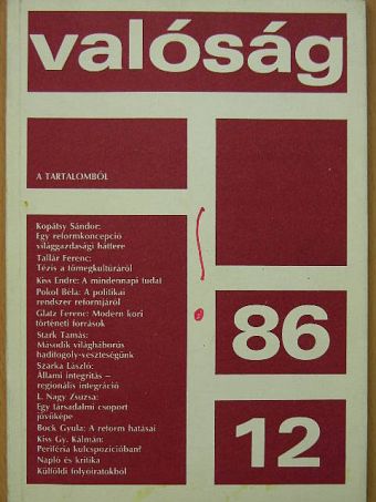 Bock Gyula - Valóság 1986. december [antikvár]