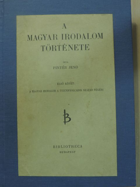 Pintér Jenő - A magyar irodalom története I. (töredék) [antikvár]