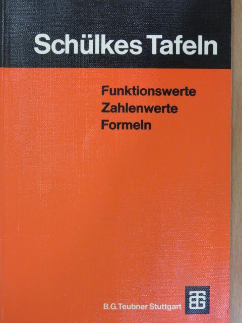 Schülkes Tafeln [antikvár]