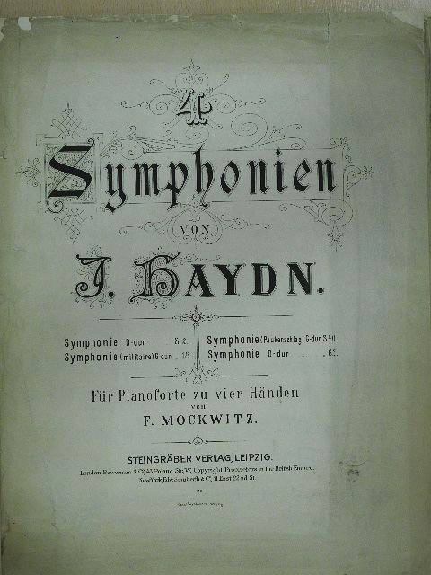 J. Haydn - 4 Symphonien von J. Haydn [antikvár]