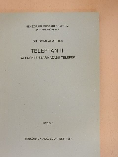 Dr. Somfai Attila - Teleptan II. [antikvár]