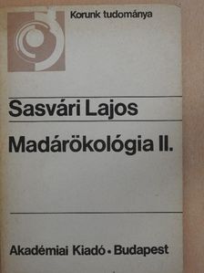 Sasvári Lajos - Madárökológia II. [antikvár]