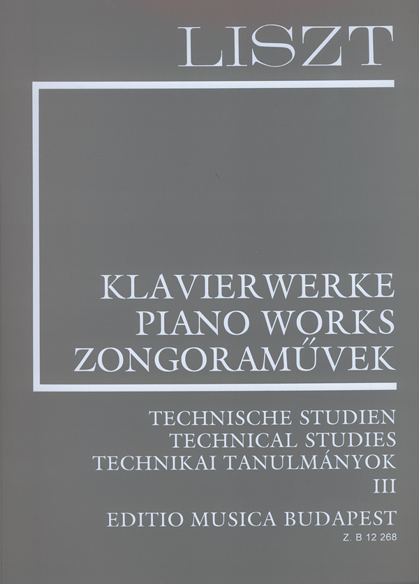 LISZT - LISZT ÖSSZKIADÁS PÓTKÖTET 3 TECHNIKAI TANULMÁNYOK III (MEZŐ IMRE) KÖTVE