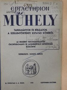 Gulyás Pál - Ergasterion Műhely 1939. szeptember-október [antikvár]
