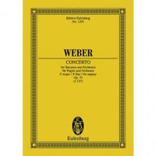 WEBER - CONCERTO FOR BASSOON AND ORCHESTRA F MAJOR OP.75 (J 127) POCKET SCORE